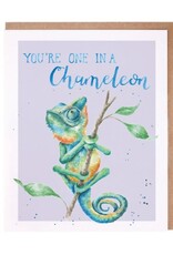 Wrendale Design Card - One in a Chameleon (Chameleon) Single