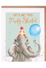 Wrendale Design Card - Let's Get This Party Started Single