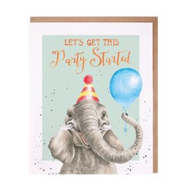 Wrendale Design Card - Let's Get This Party Started Single