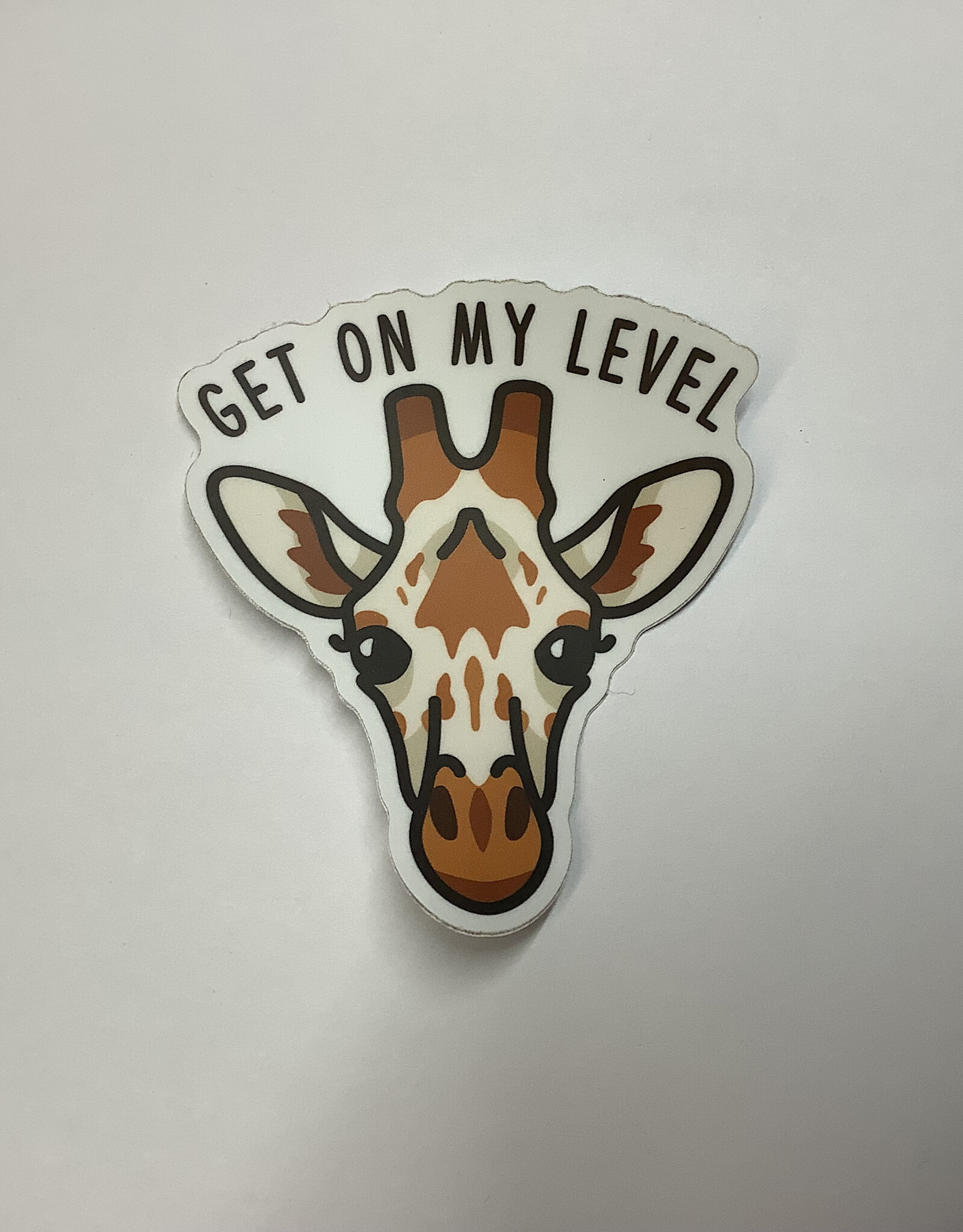 Stickers NW GET ON MY LEVEL GIRAFFE FACE - STICKER