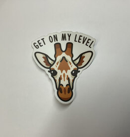 Stickers NW GET ON MY LEVEL GIRAFFE FACE - STICKER