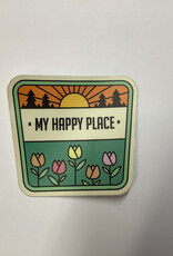 Stickers NW TULIP BADGE My Happy Place  STICKER