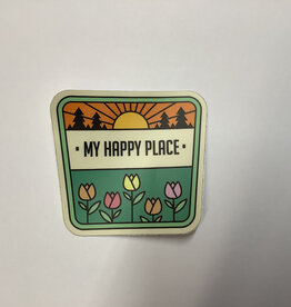 Stickers NW TULIP BADGE My Happy Place  STICKER