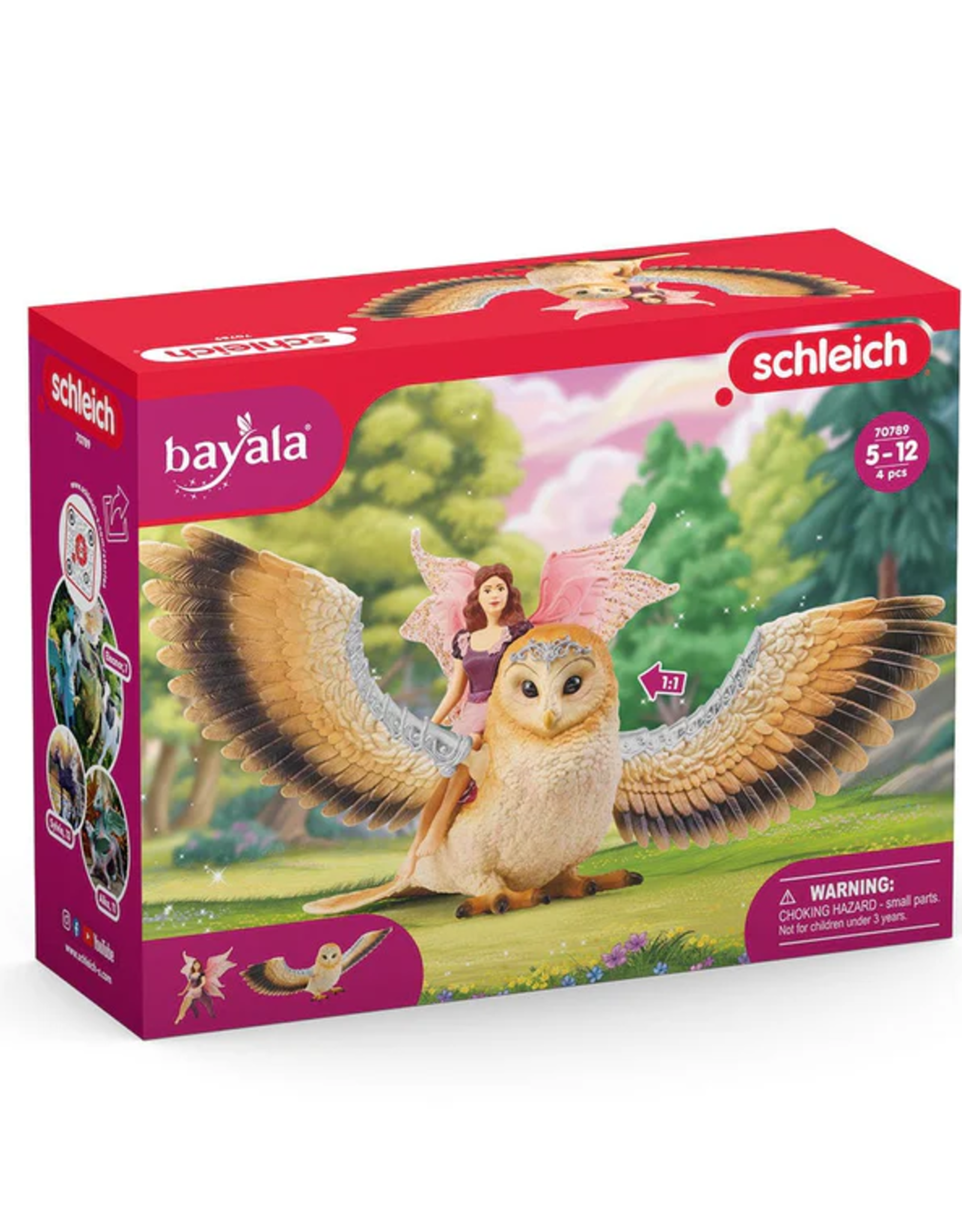 Schleich Fairy in Flight on Glam-Owl 70789