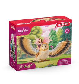 Schleich Fairy in Flight on Glam-Owl 70789