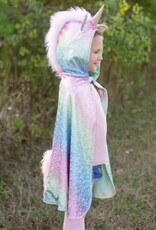 Great Pretenders Rainbow Reversible Unicorn Dragon Cape, Size 4-6