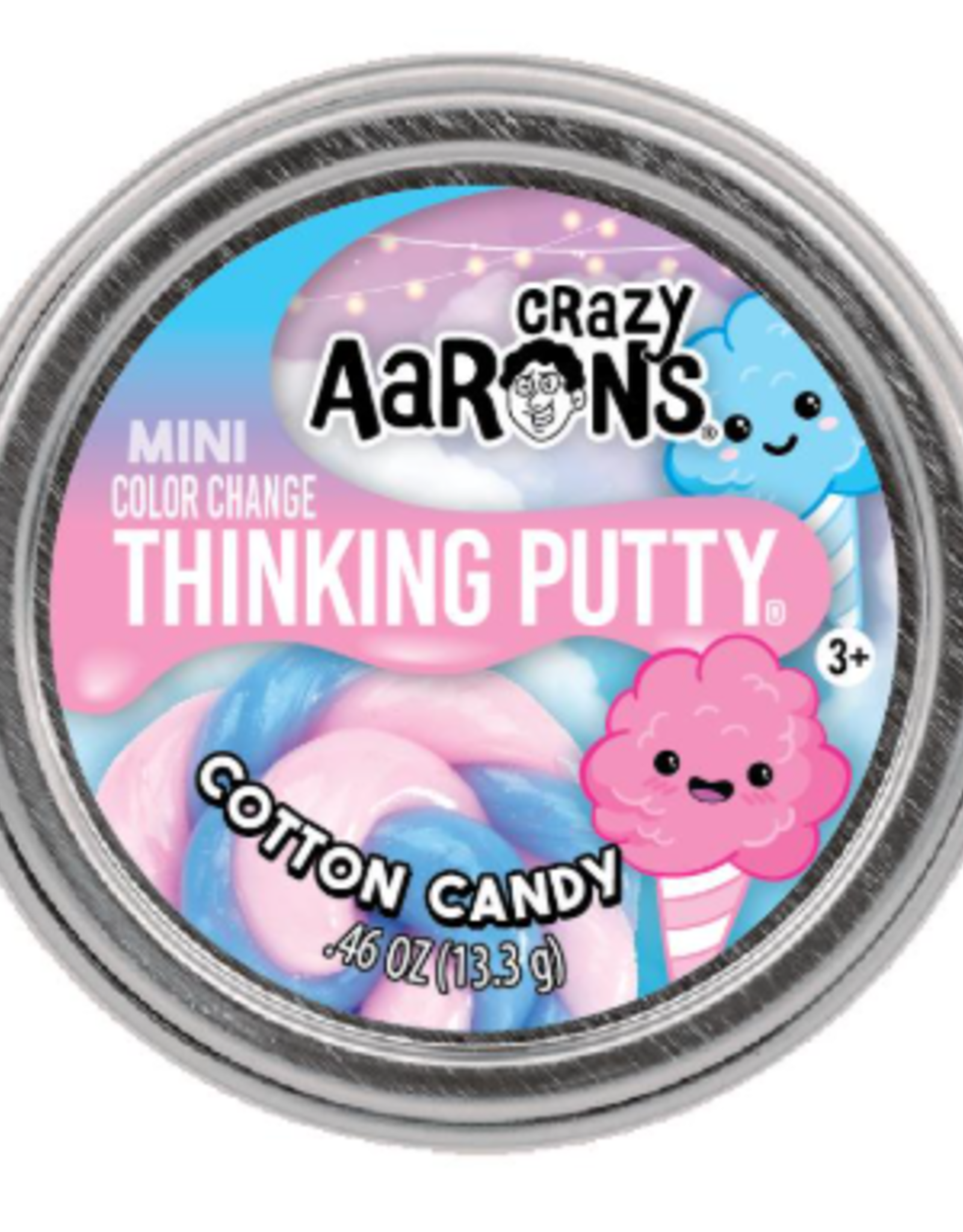 Crazy Aaron's Thinking Putty 2" MINI THINKING PUTTY - COTTON CANDY