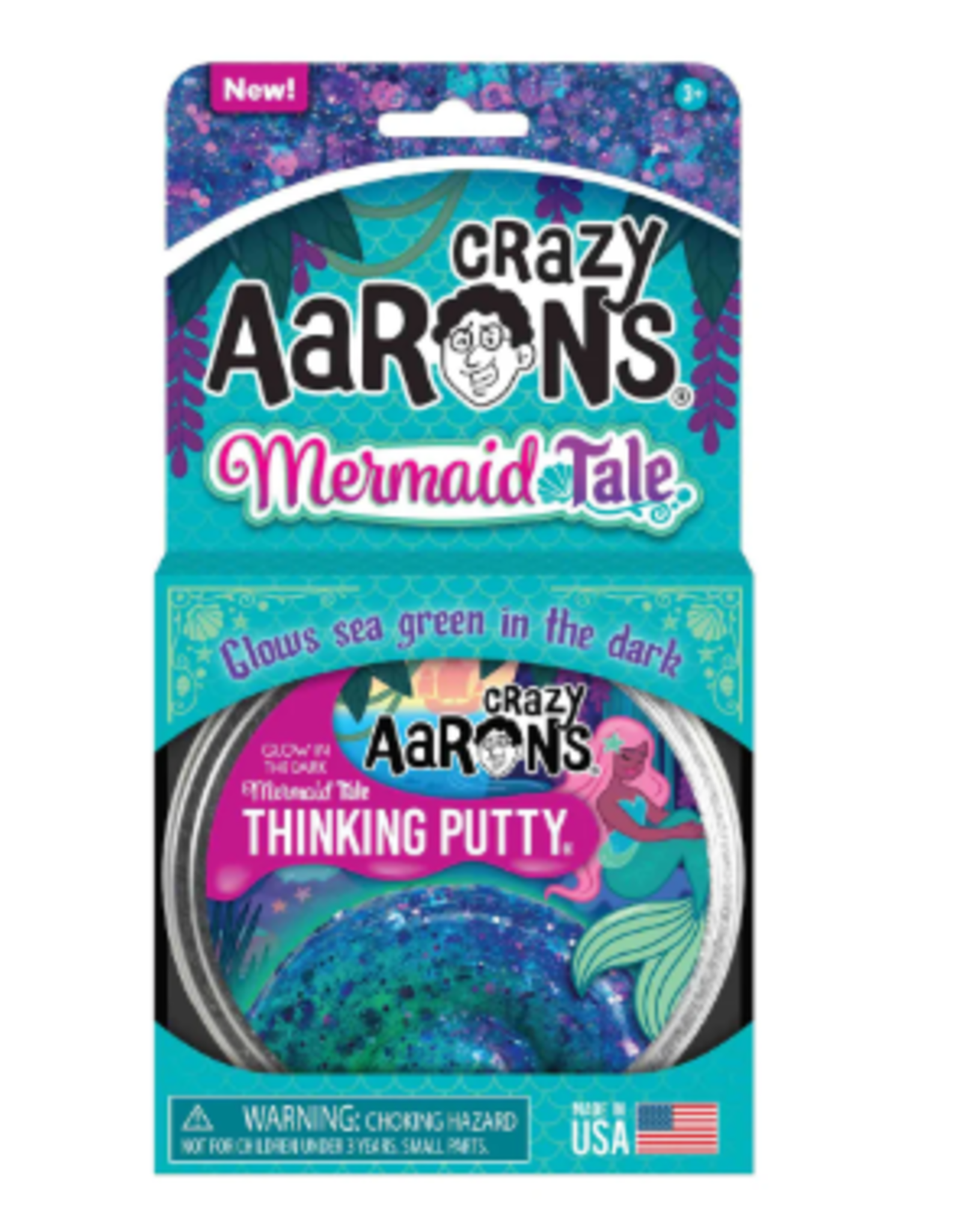 Crazy Aaron's Thinking Putty 4" THINKING PUTTY - MERMAID TALE