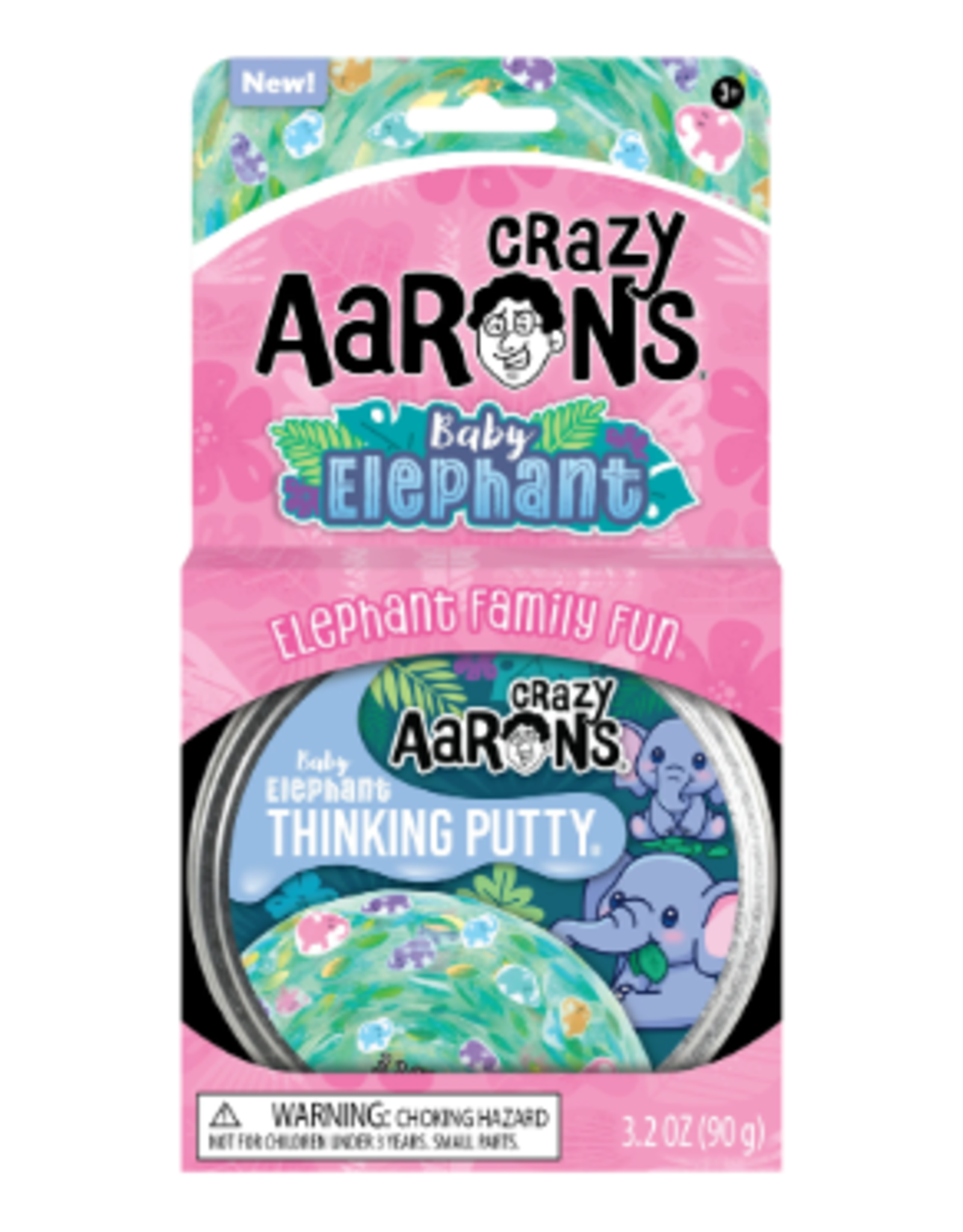 Crazy Aaron's Thinking Putty 4" THINKING PUTTY - BABY ELEPHANT