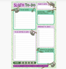 Peter Pauper Press Note Pad Sloth