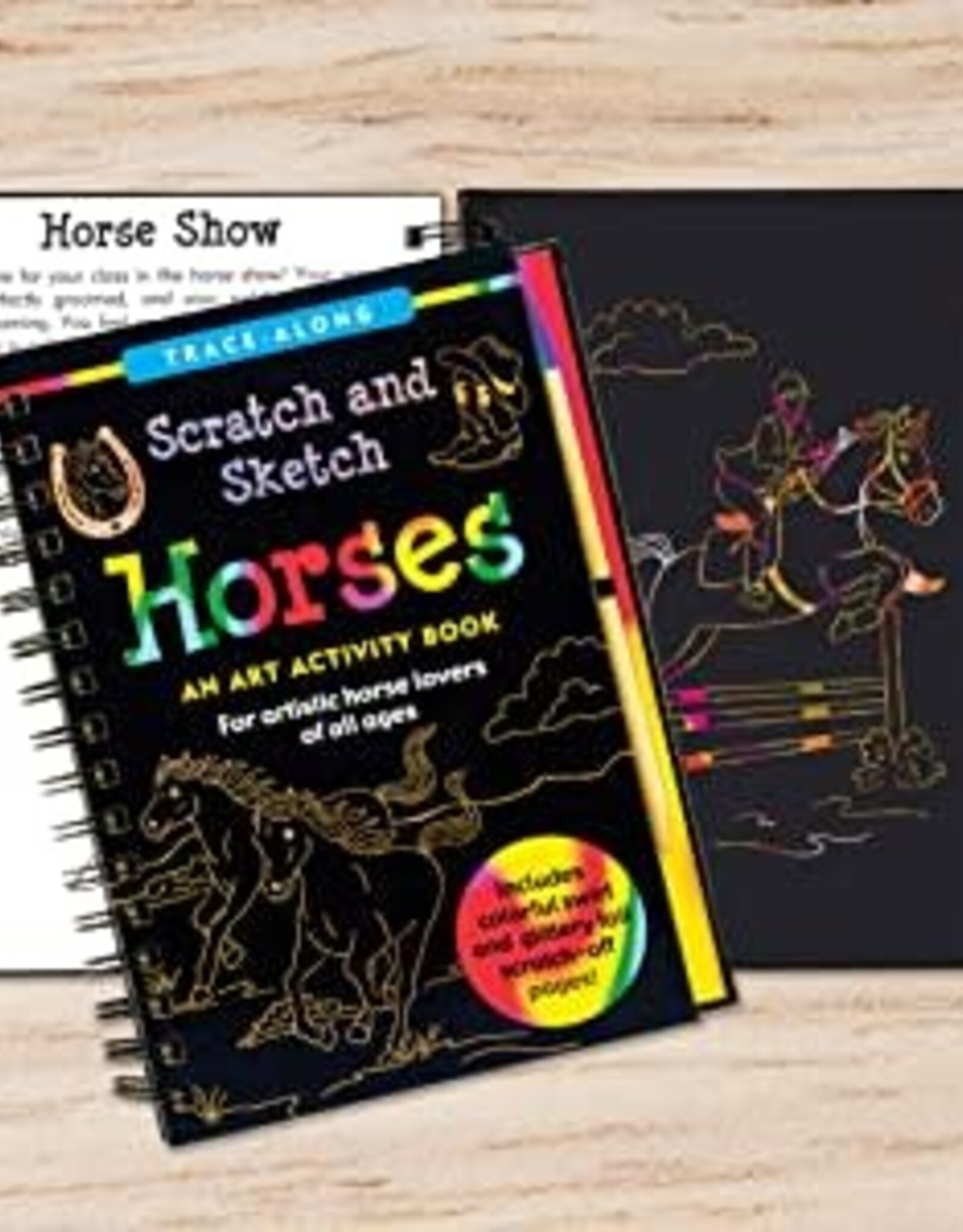 Peter Pauper Press SCRATCH & SKETCH HORSES