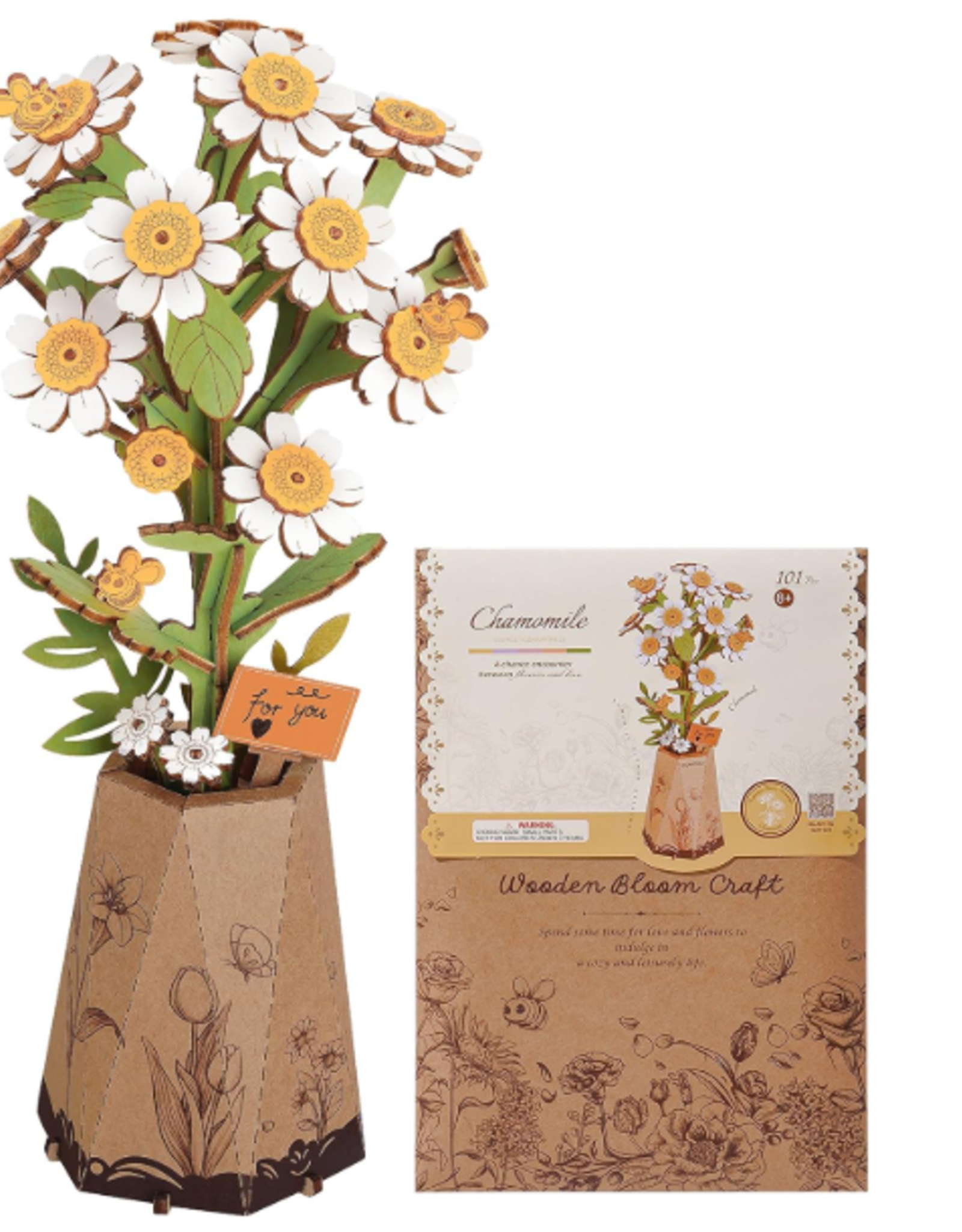 Robotime Wooden Bloom Craft - Chamomile