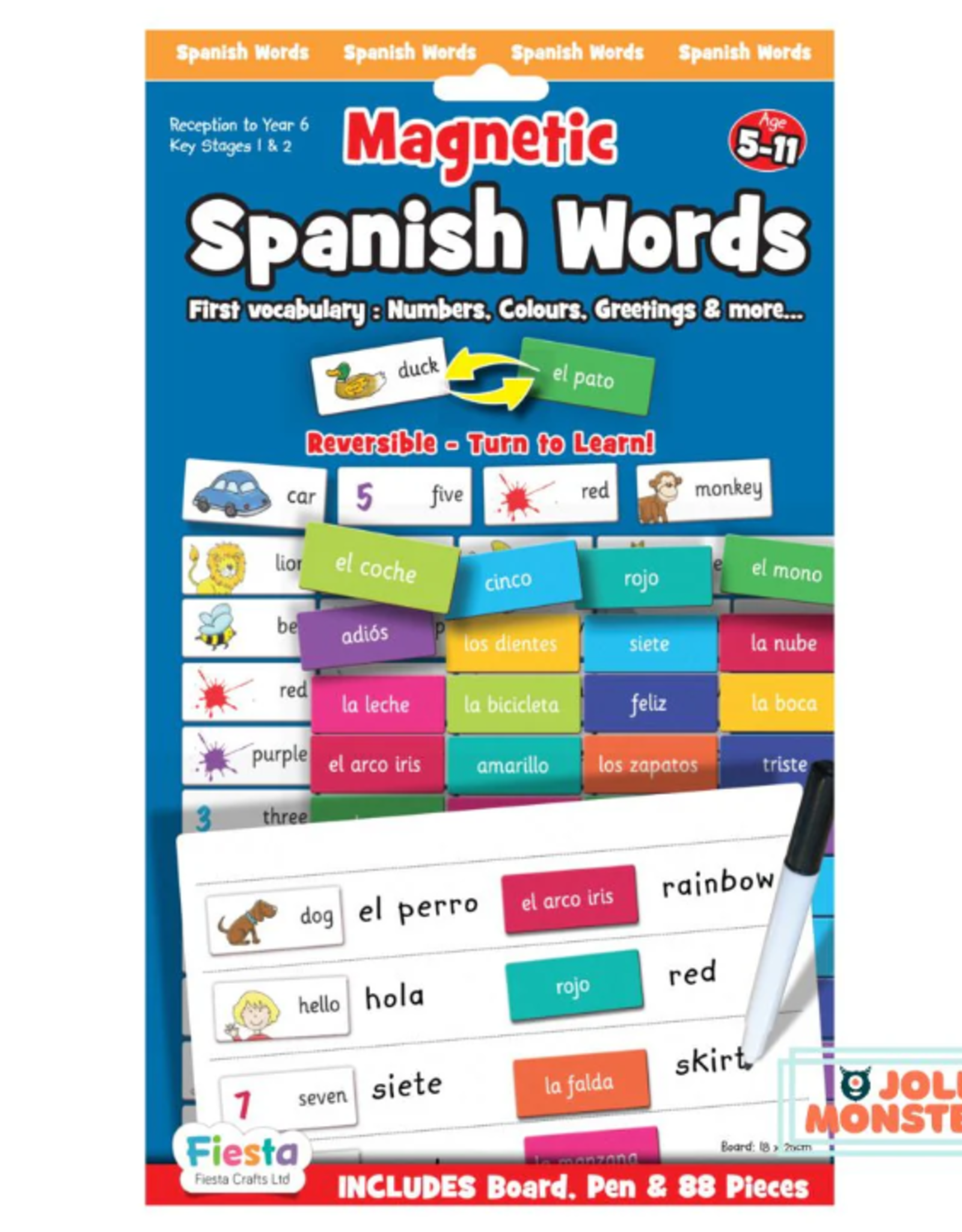 Fiesta Crafts Magnetic Spanish Words