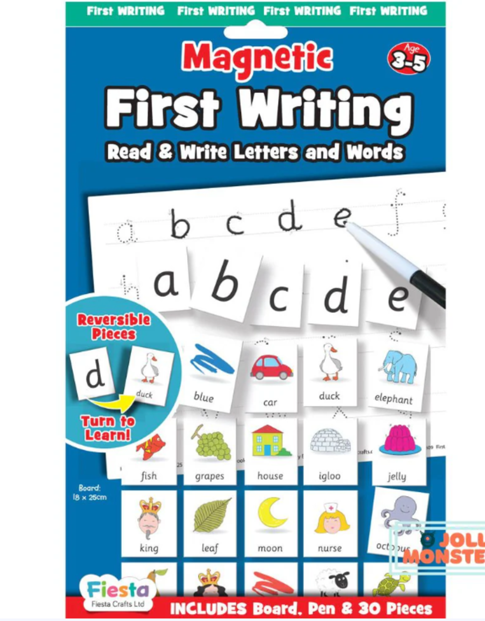 Fiesta Crafts Magnetic English - First Writing and Reading