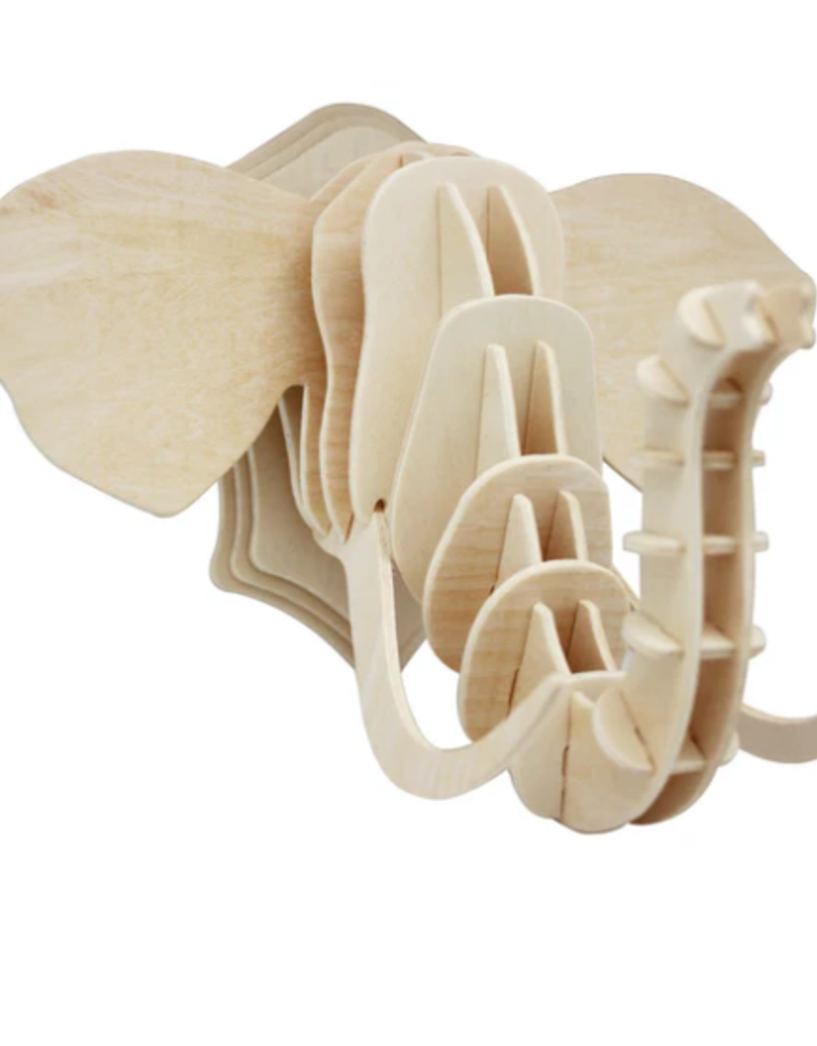 Rolife 3D Wooden Model - Elephant Head DIY