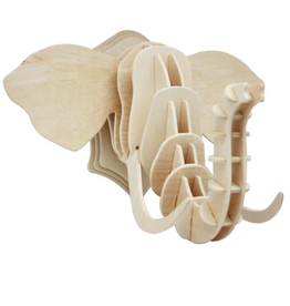 Rolife 3D Wooden Model - Elephant Head DIY