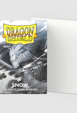 Dragon Shield Sleeves - Dragon Shield -  Matte DUAL - Snow (White) (100)