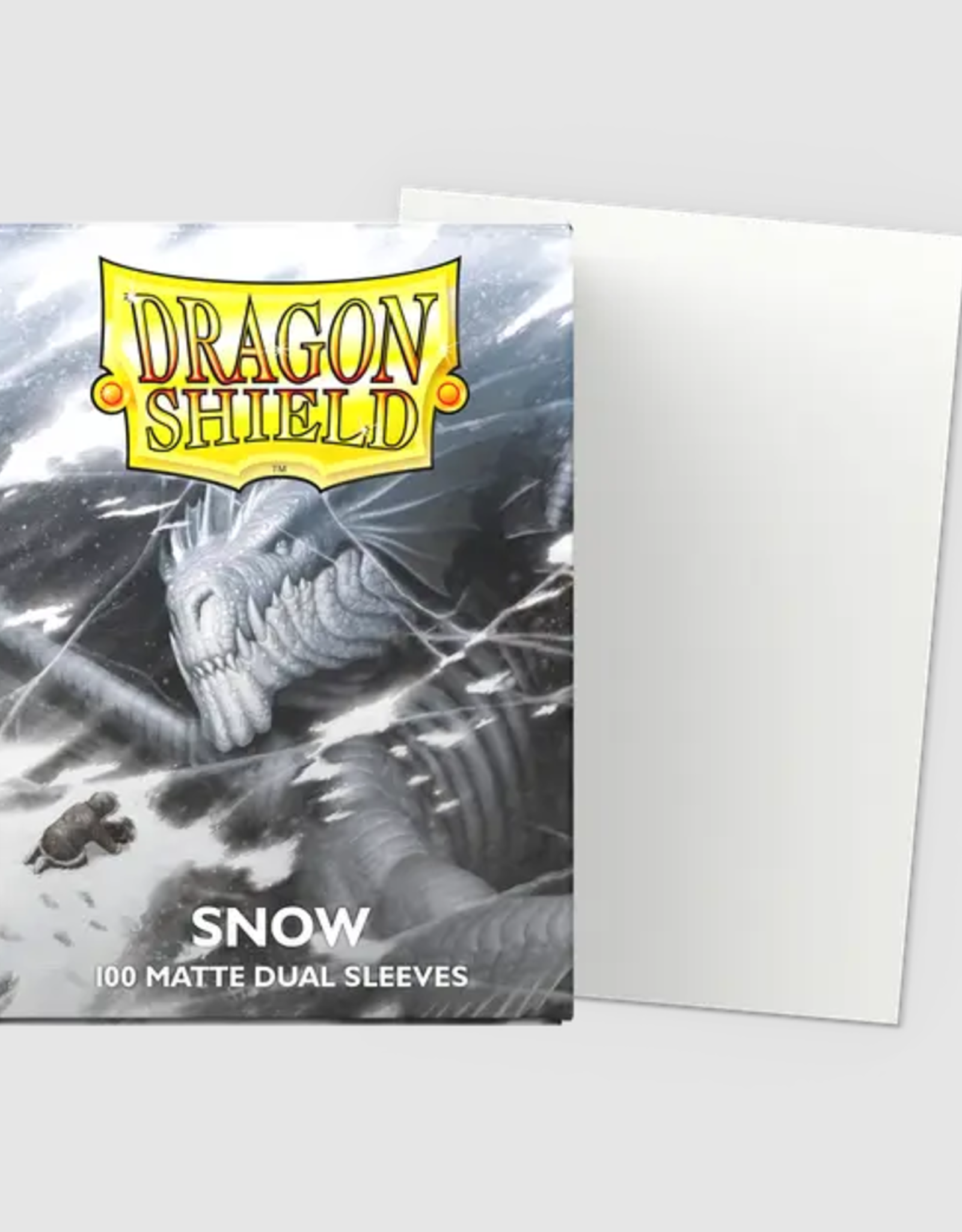 Dragon Shield Sleeves - Dragon Shield -  Matte DUAL - Snow (White) (100)