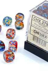 Chessex Dice - Nebula - 36D6 Primary/Blue Luminary