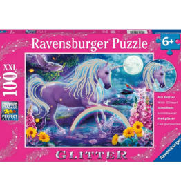 Ravensburger Glitter Unicorn 100 pc Glitter Puzzle