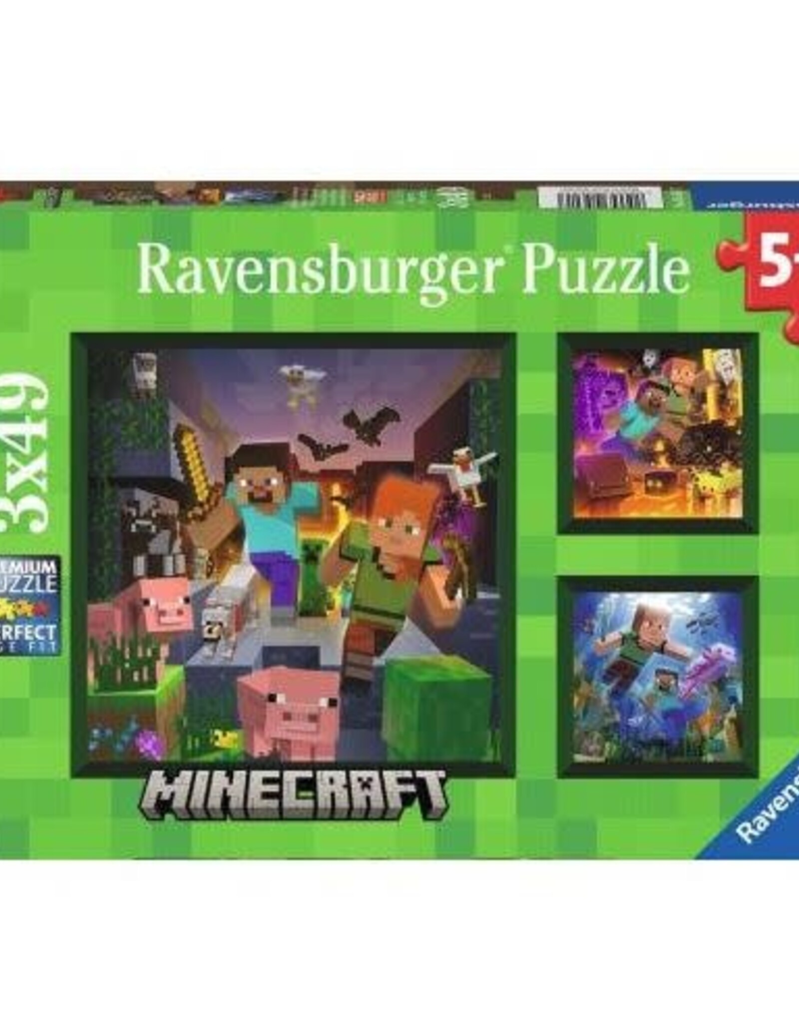 Ravensburger Minecraft Biomes 3 x 49 pc Puzzle