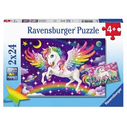 Ravensburger Unicorns & Pegasus 2x24 pc Puzzle