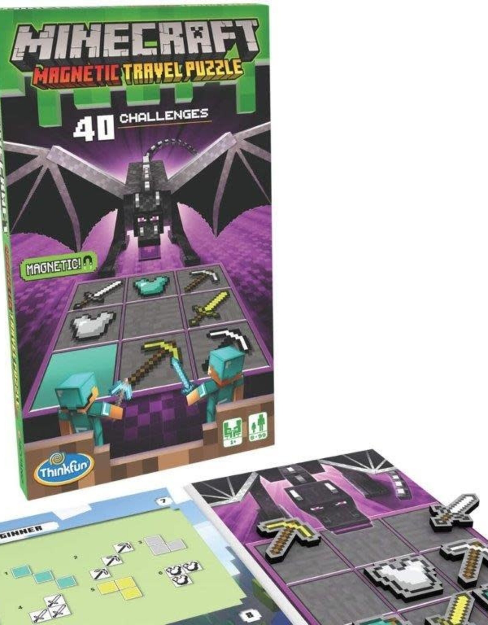 Think Fun Minecraft Magnetic Travel Puzzle EN