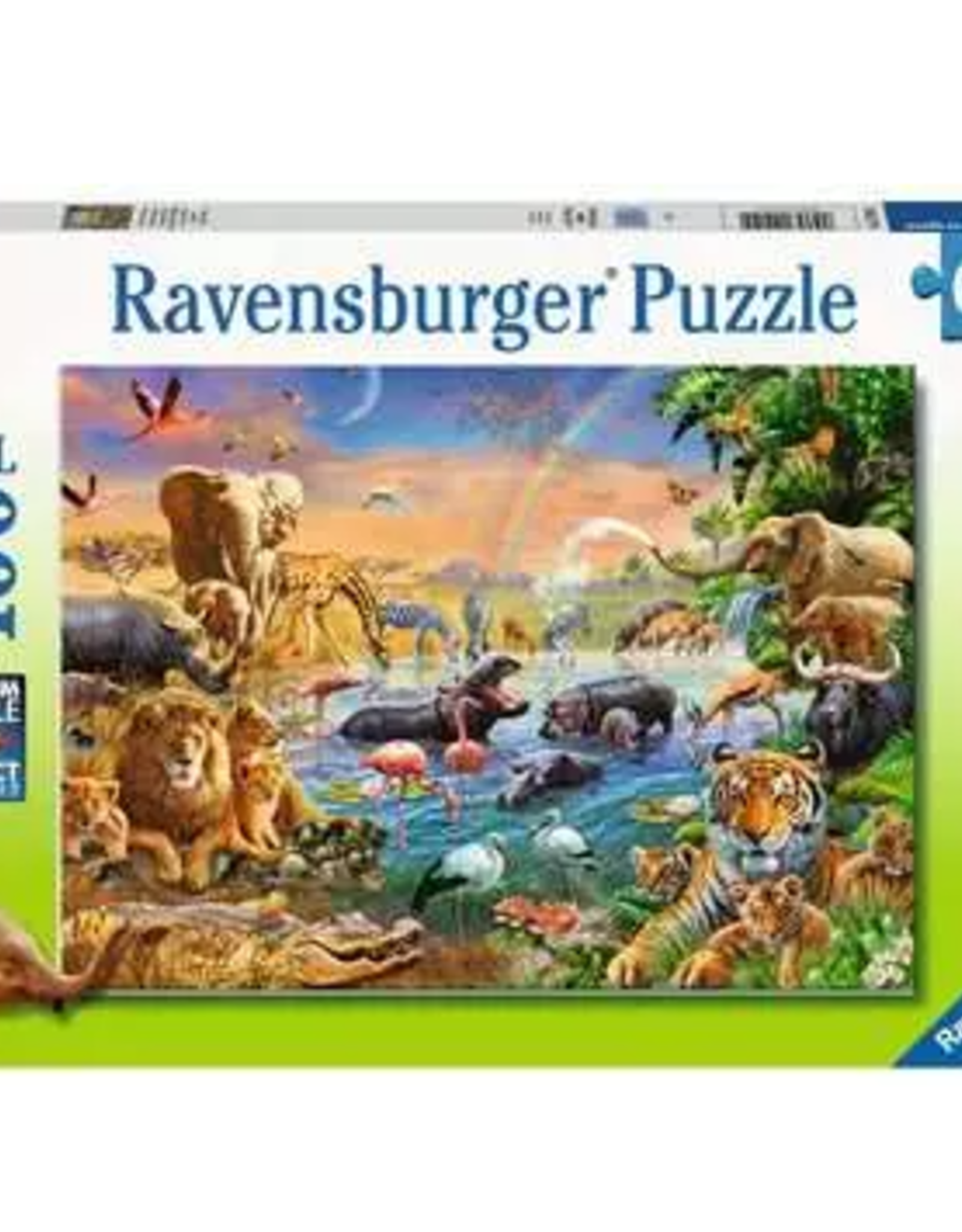 Ravensburger Savannah Jungle Waterhole 100 pc XXL Puzzle