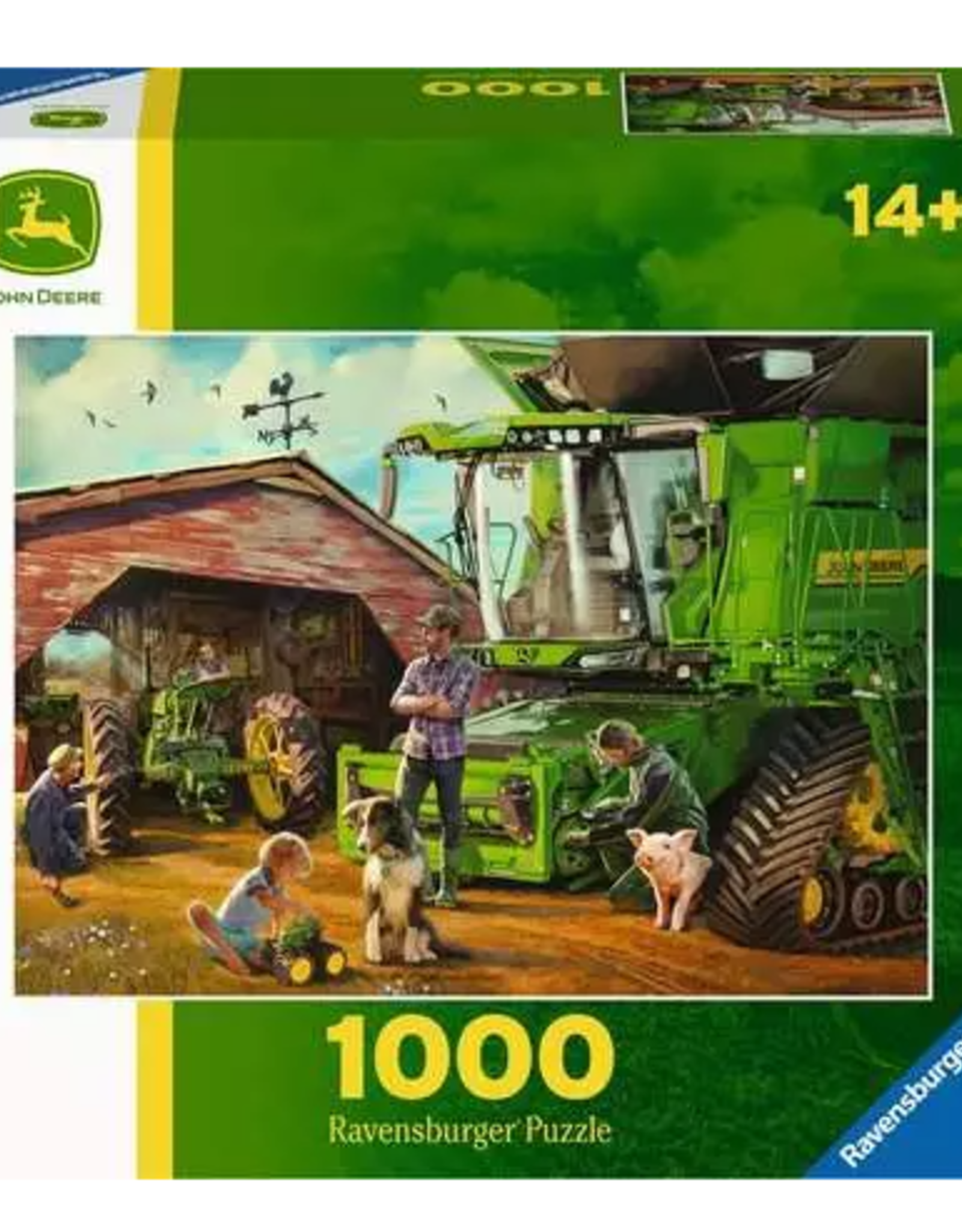 Ravensburger John Deere Then & Now 1000 pc Puzzle