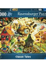 Ravensburger MacAdam Look Out Little Pigs 1000 pc Puzzle