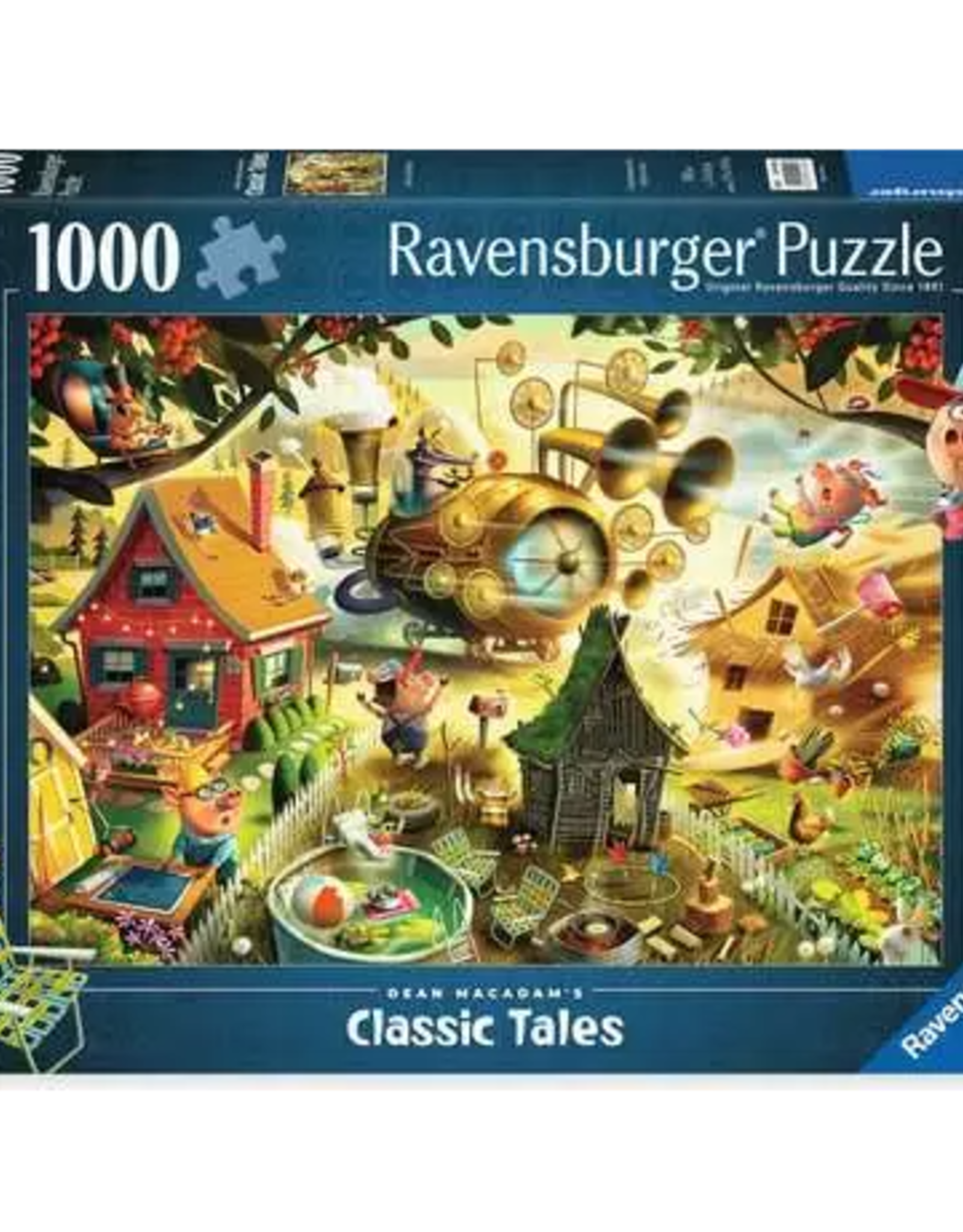 Ravensburger MacAdam Look Out Little Pigs 1000 pc Puzzle