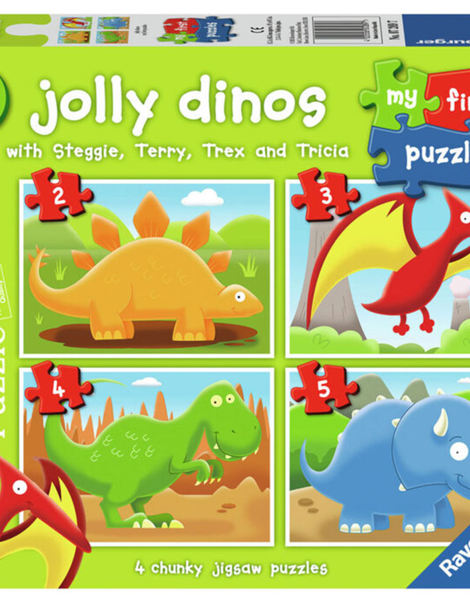 Ravensburger MFP Jolly Dinos 2, 3, 4, 5 pc Puzzles