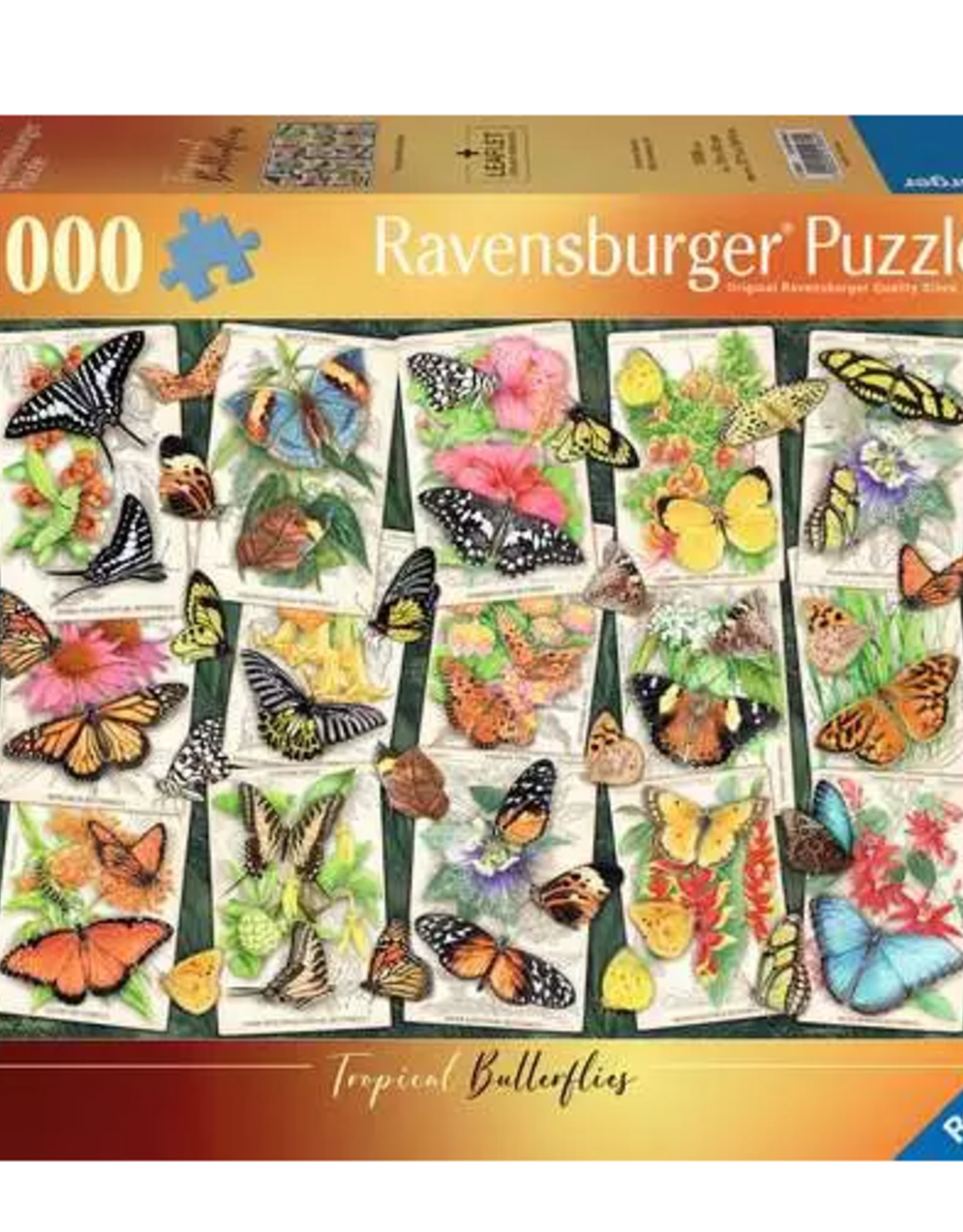 Ravensburger Tropical Butterflies 1000 Pc Puzzle