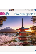 Ravensburger Mount Fuji Cherry Blossom View 1000 Pc Puzzle