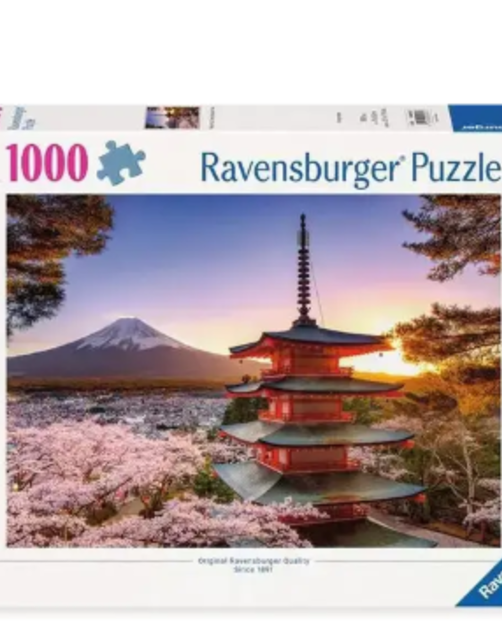 Ravensburger Mount Fuji Cherry Blossom View 1000 Pc Puzzle