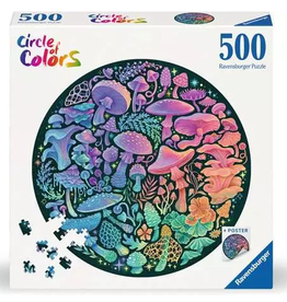 Ravensburger Mushrooms 500 Pc Round Puzzle