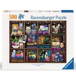 Ravensburger Cubby Cats and Succulents 500 pc Puzzle