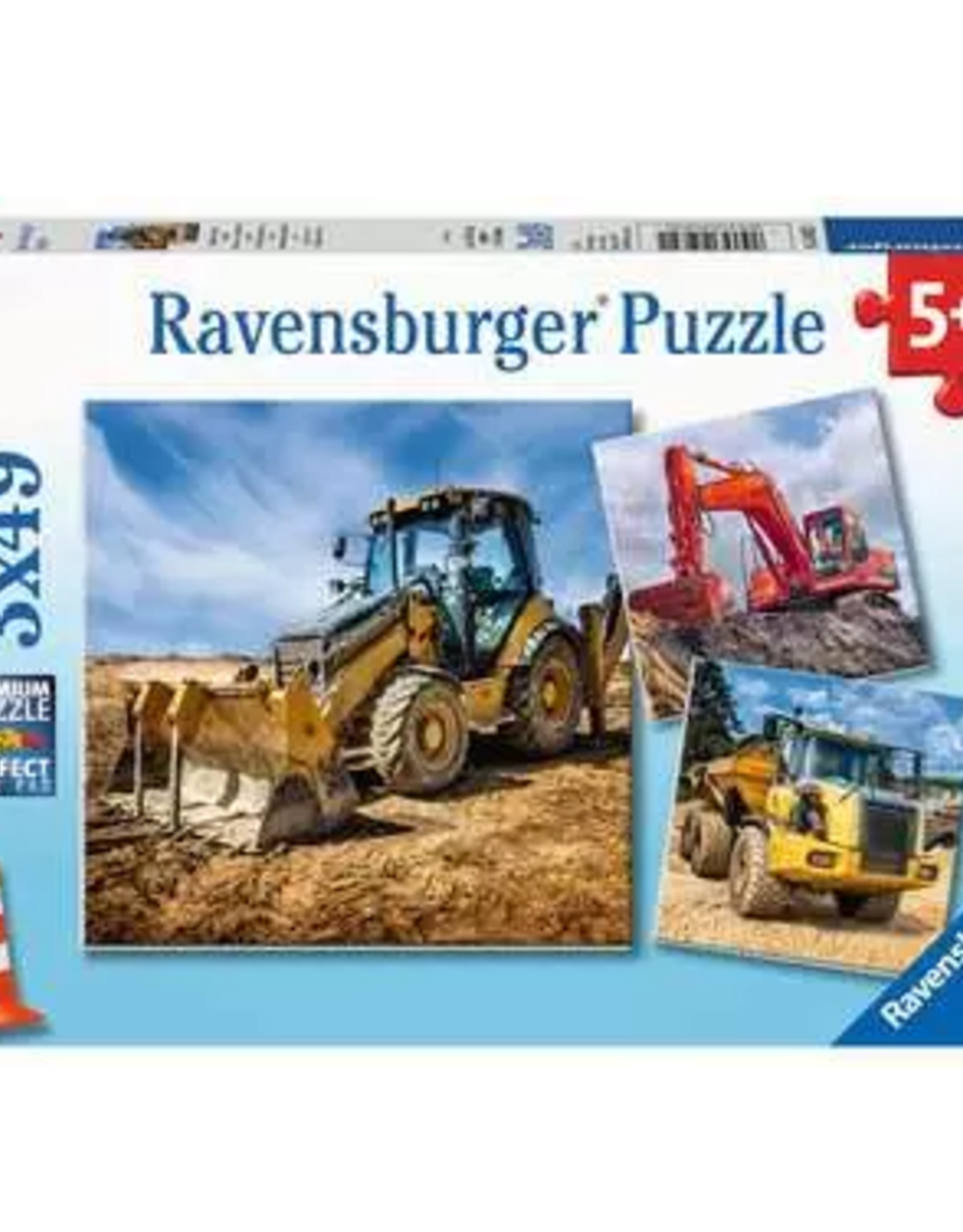 Ravensburger Diggers at Work 3 x 49 pc Puzzle