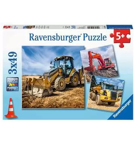 Ravensburger Diggers at Work 3 x 49 pc Puzzle