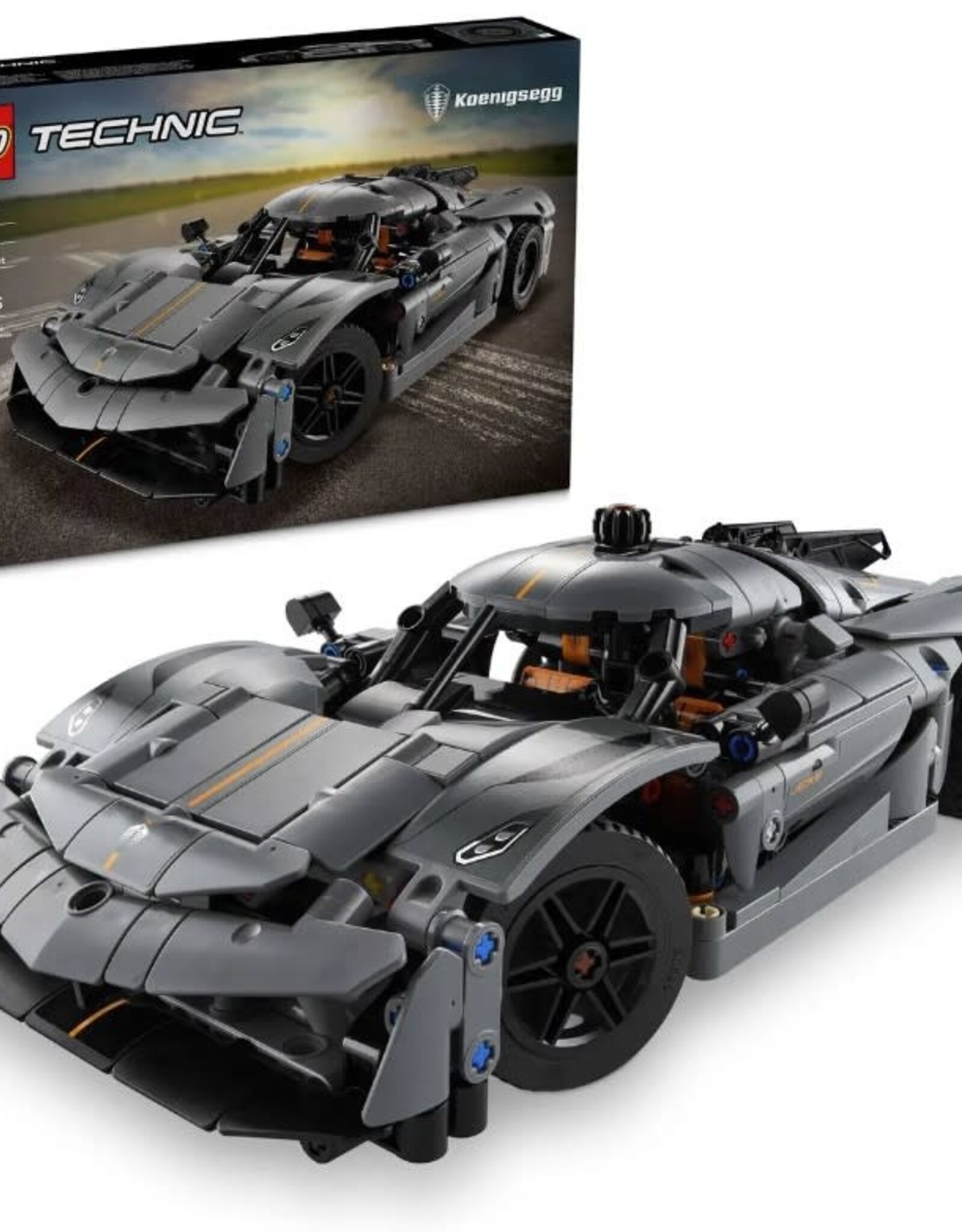 LEGO 42173 Koenigsegg Jesko Absolut Gray Hypercar