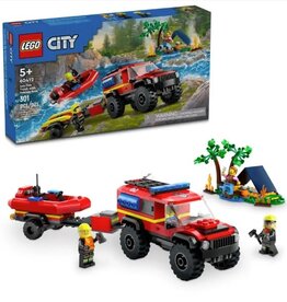 LEGO 60412 4x4 Fire Truck with Rescue Boat