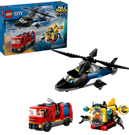 LEGO 60462 Helicopter, Fire Truck & Submarine Remix