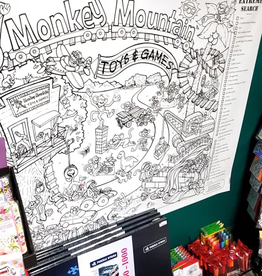 Crystal Salamon Monkey Mountain Washable Colouring Mat 1.7' x 3'