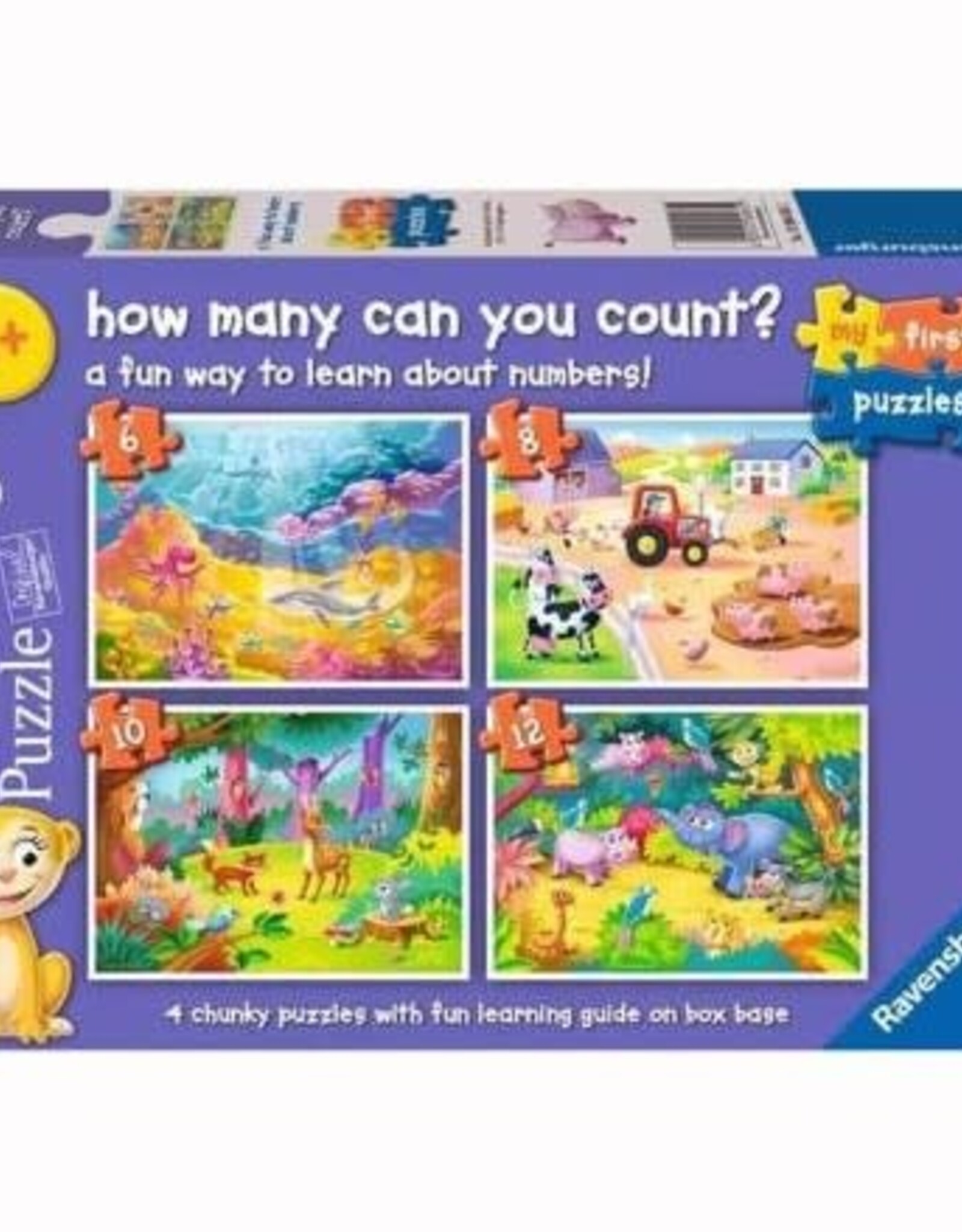 Ravensburger MFP How Many Can You Count 6, 8, 10, 12 pc Puzzles