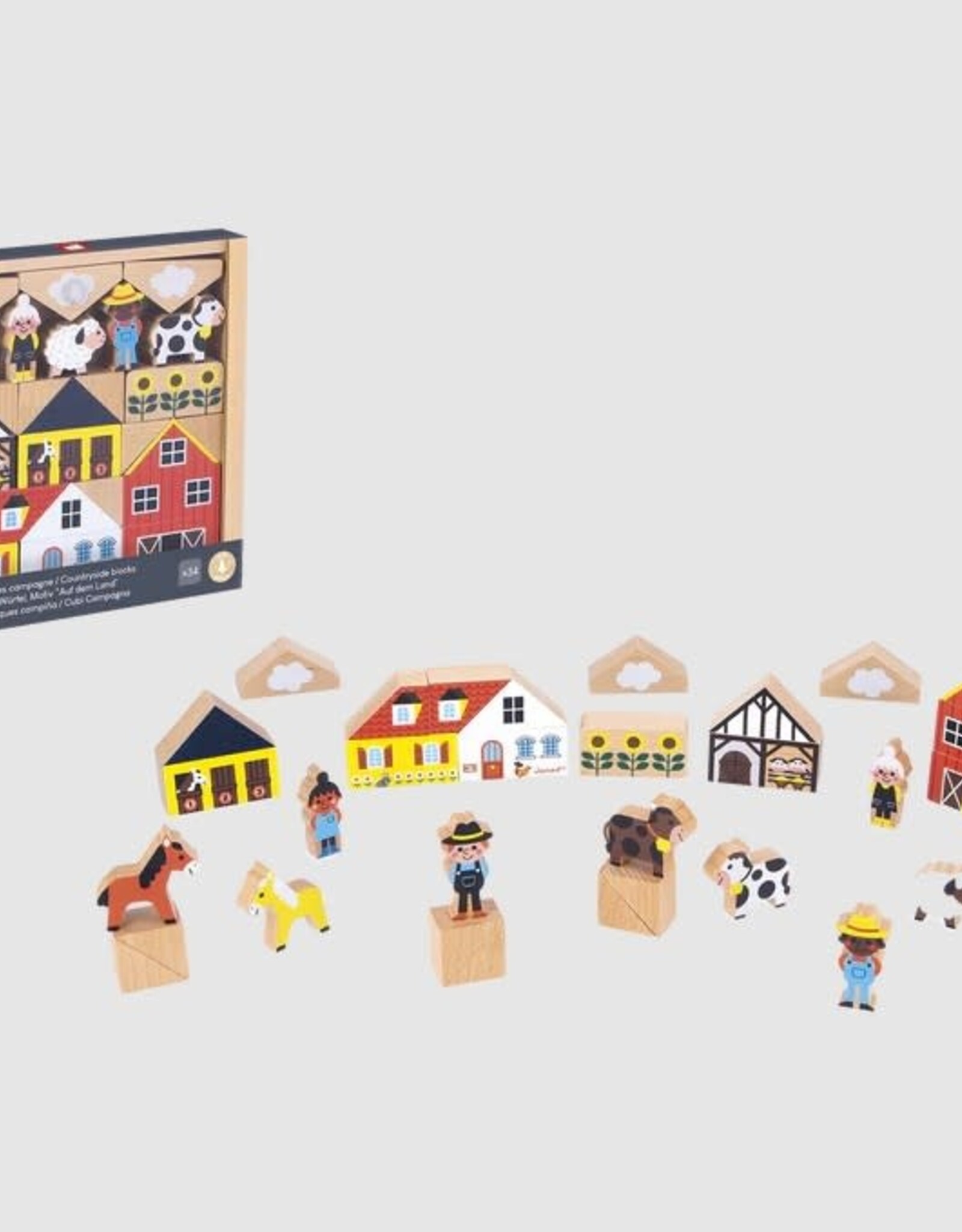 Janod CROSS ROADS - COUNTRYSIDE BLOCKS