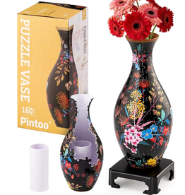 Pintoo Elegant Floral Print - Puzzle Vase