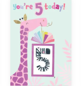 Incognito Card - You're 5 Today - Girl