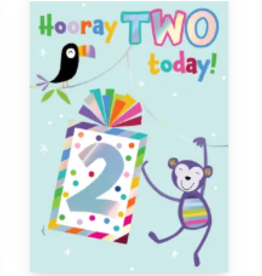 Incognito Card - Hooray Two Today - Boy