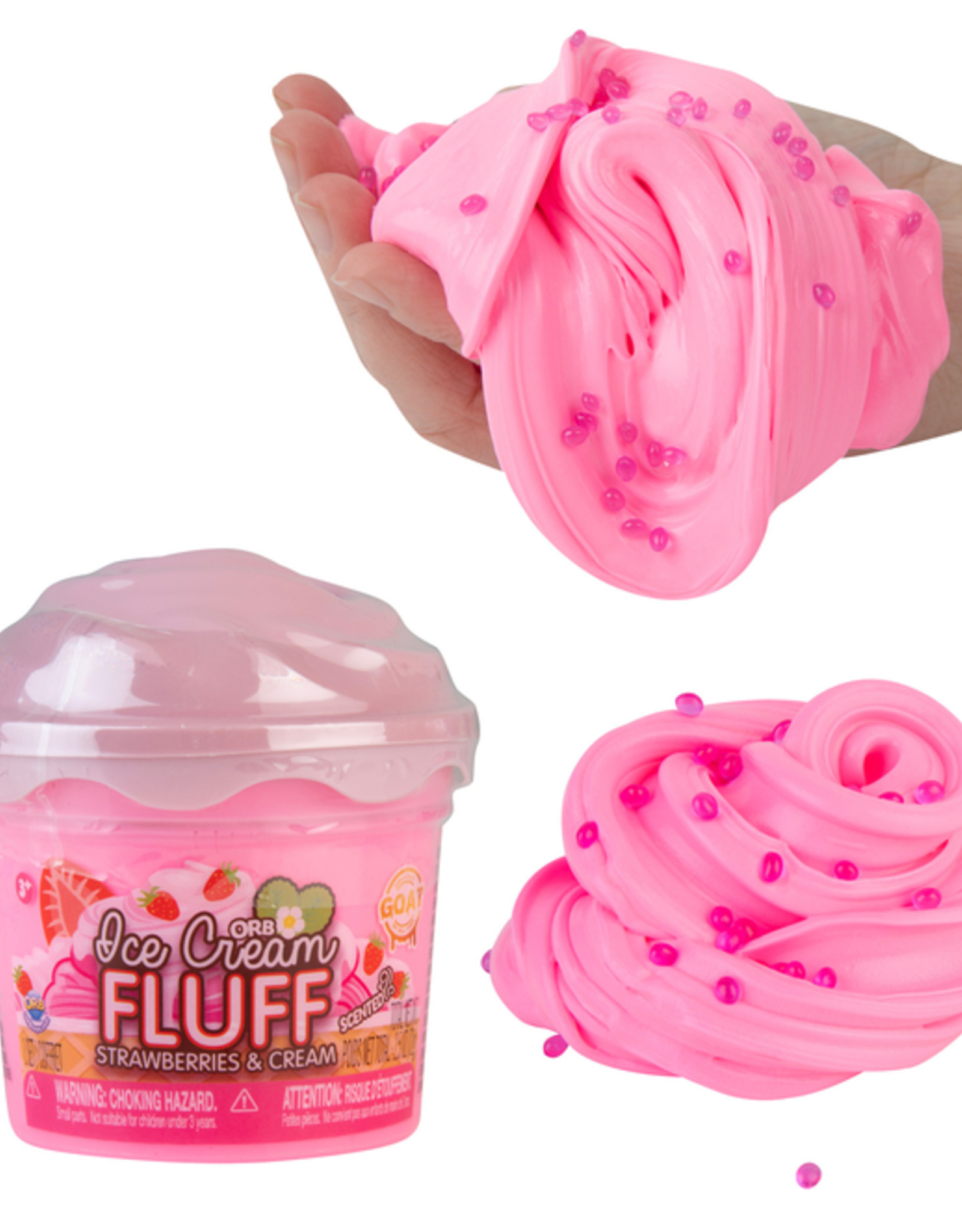 ORBtoys ORB Ice Cream Fluff - Strawberries & Cream