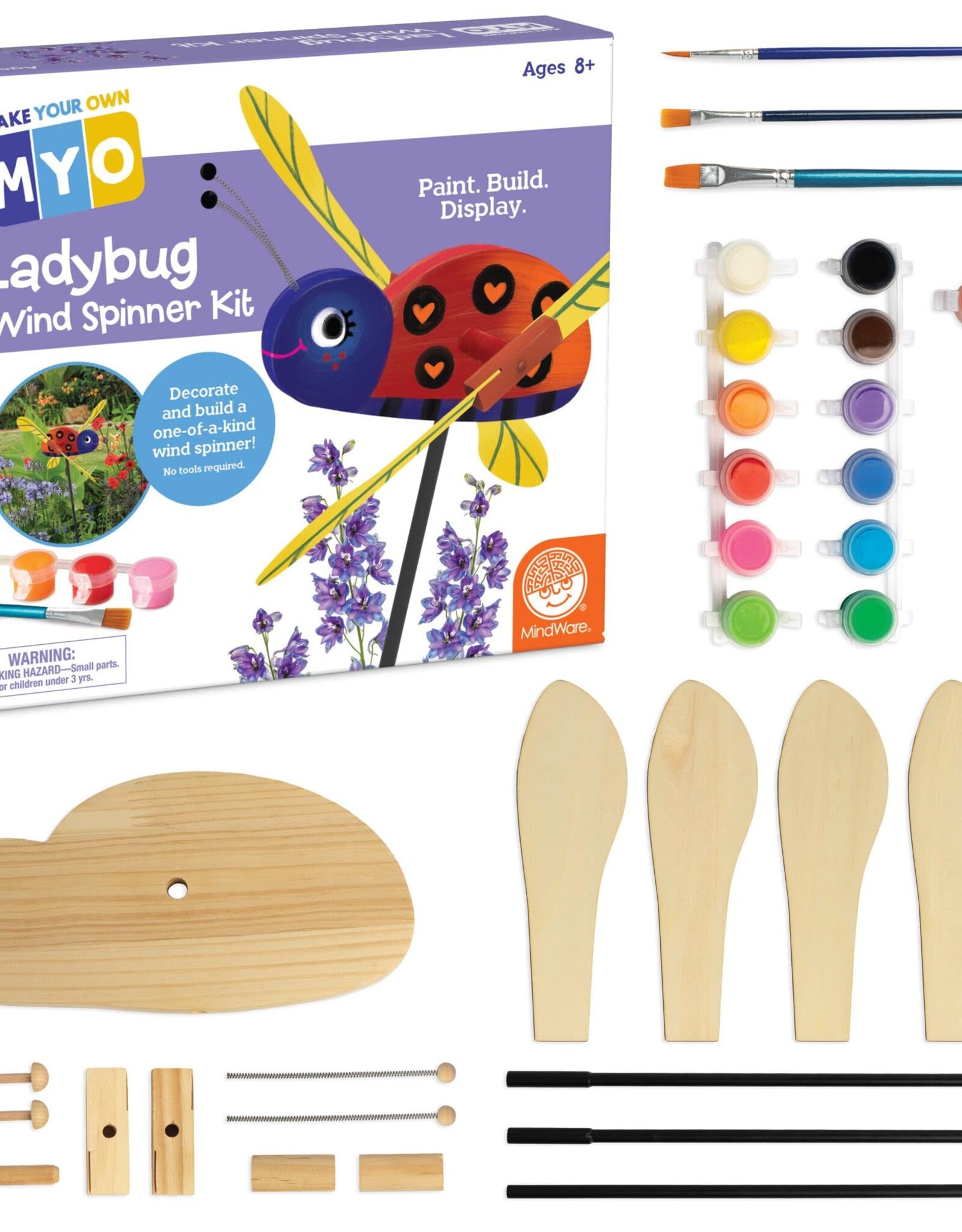 M.Y.O Make Your Own Wind Spinner Kit - Ladybug
